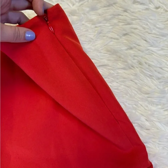 3/20 Gianni Binni Red Shorts Red Ruffle Shorts Ruffle Shorts Spring Shorts - Picture 3 of 5